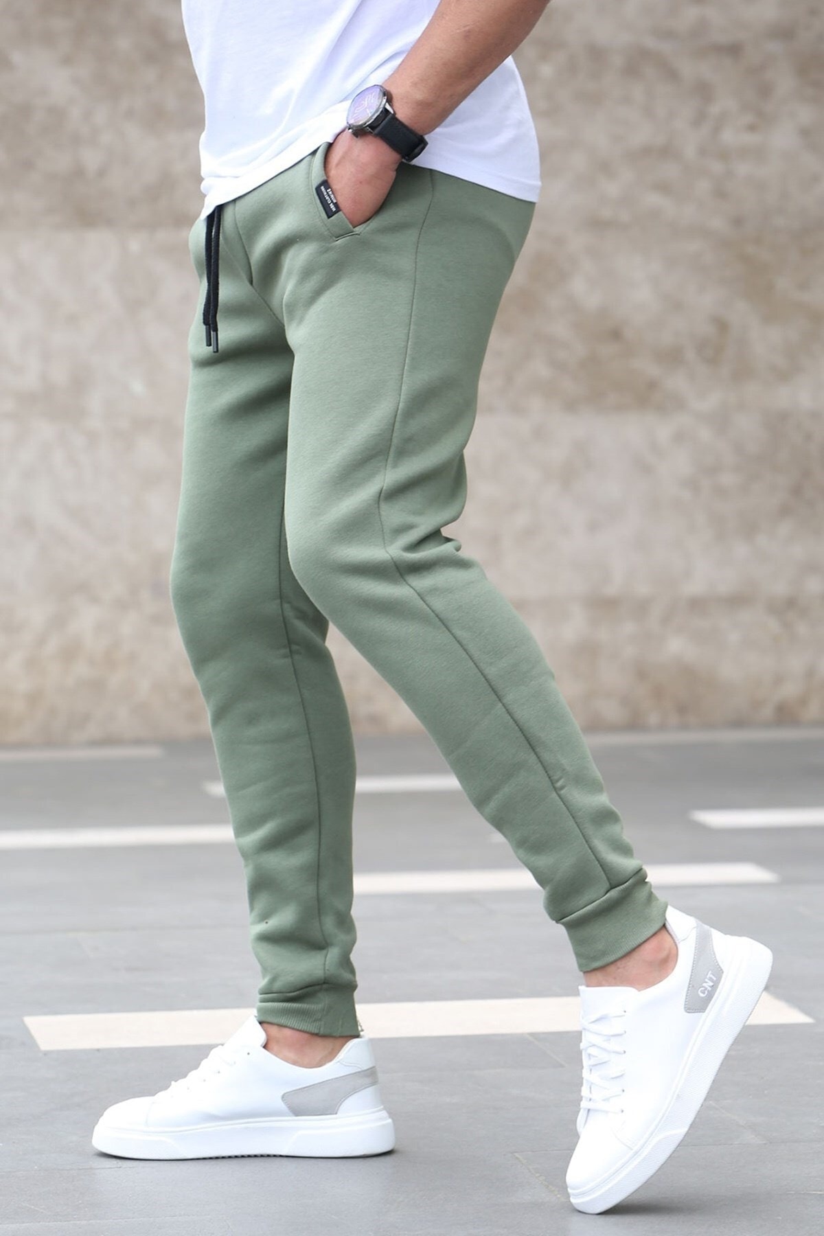 Madmext Khaki Basic Tracksuit 4210