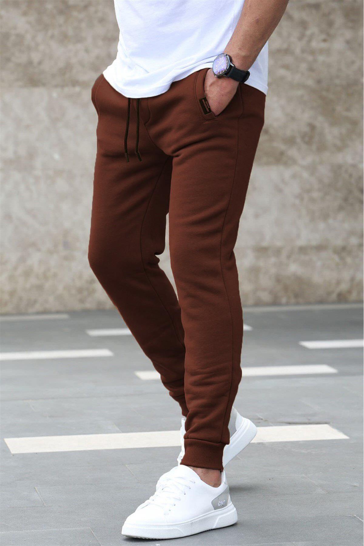Madmext Bitter Brown Basic Tracksuit 4210