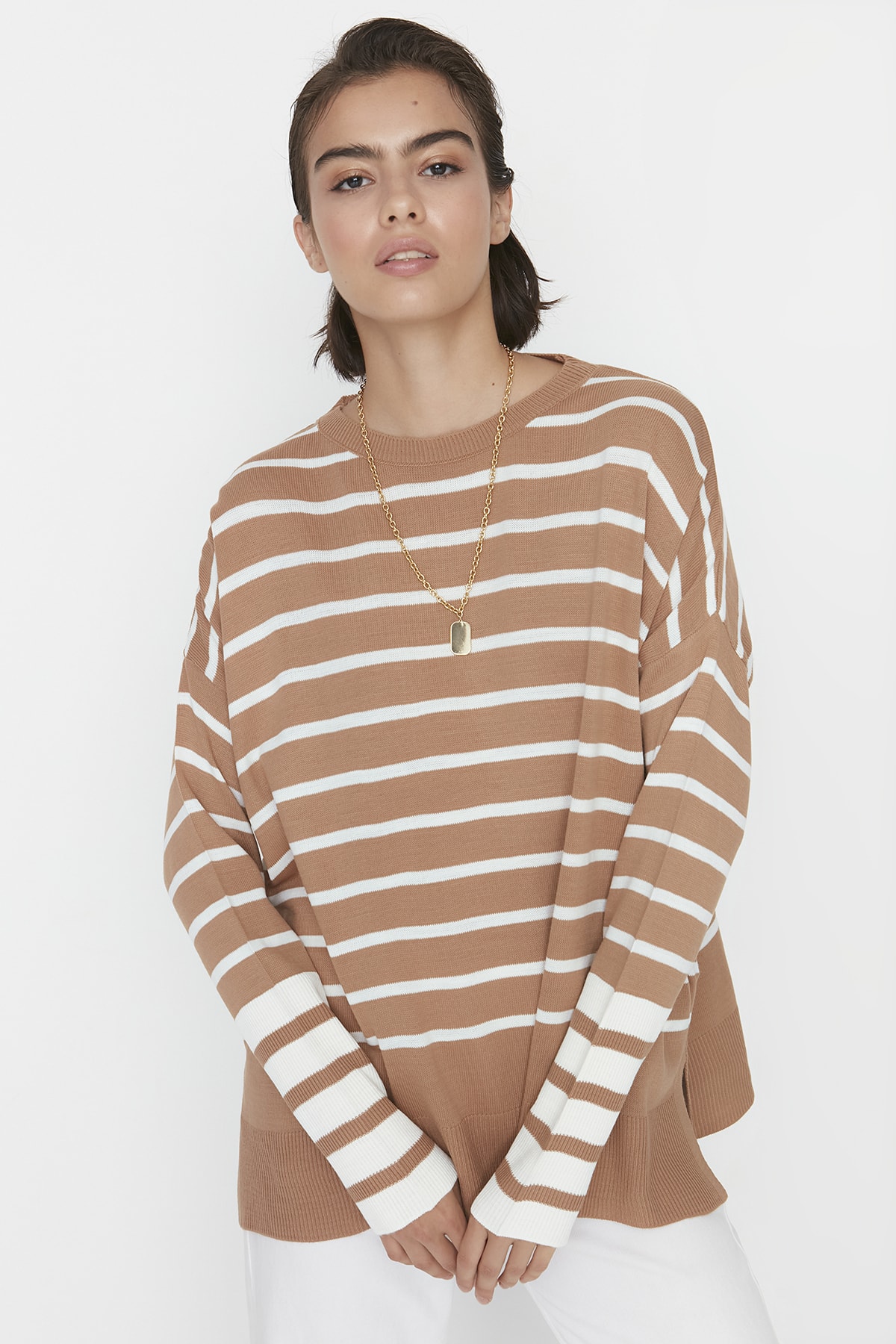 Damen Pullover Trendyol Striped