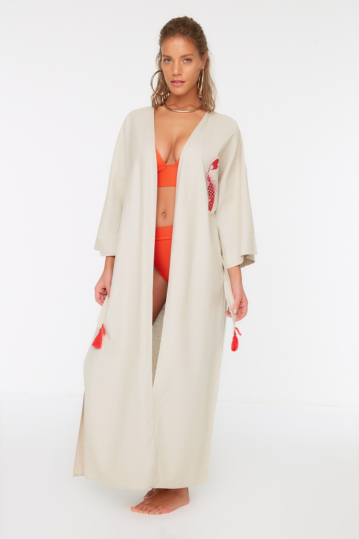 Damen-Kimono Trendyol Patterned