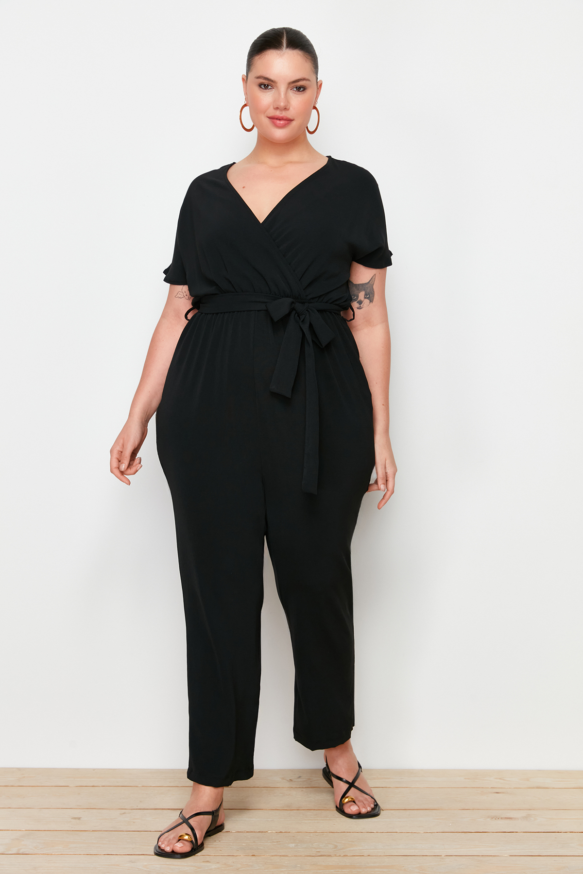 Damen-Overall Trendyol Belted