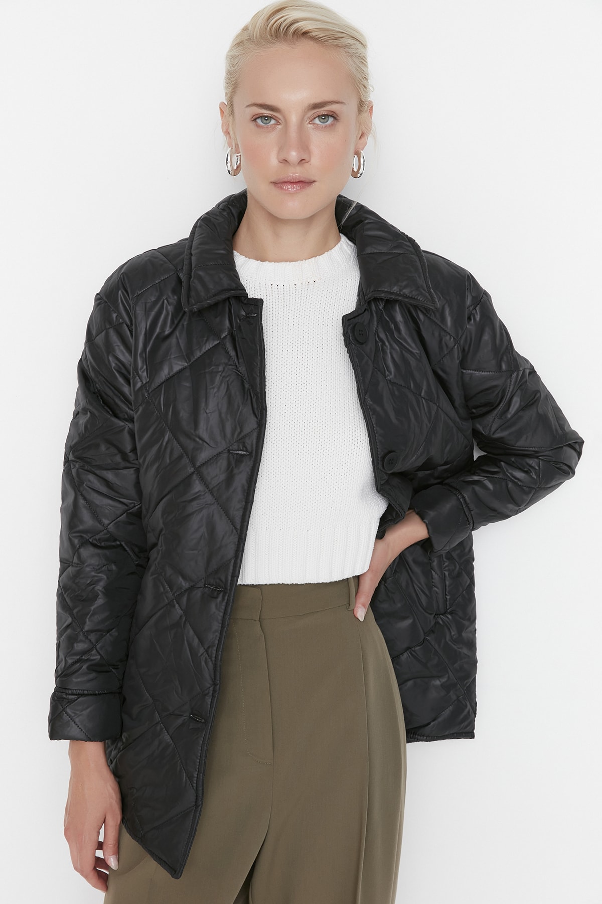 Trendyol Winter Jacket - Schwarz - Puffer
