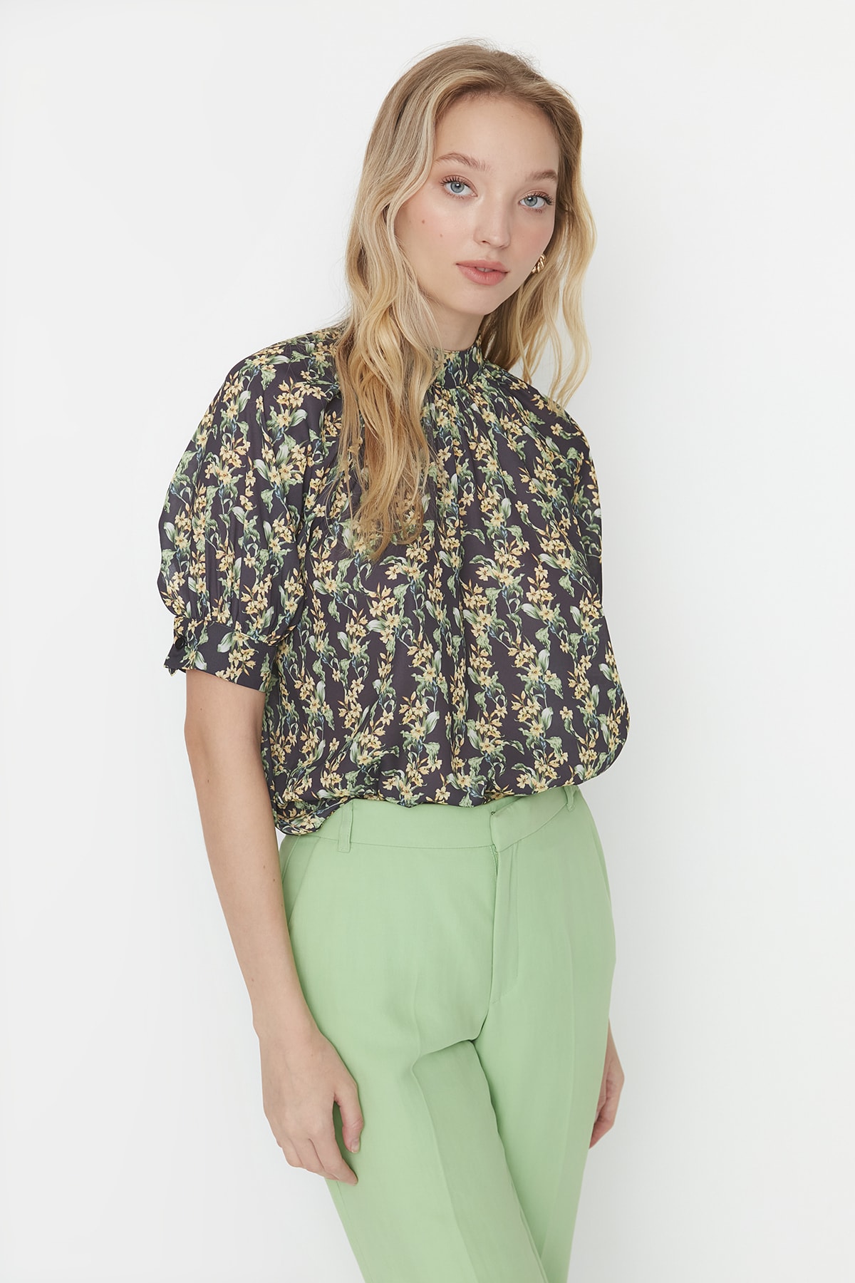 Trendyol Black Printed Blouse