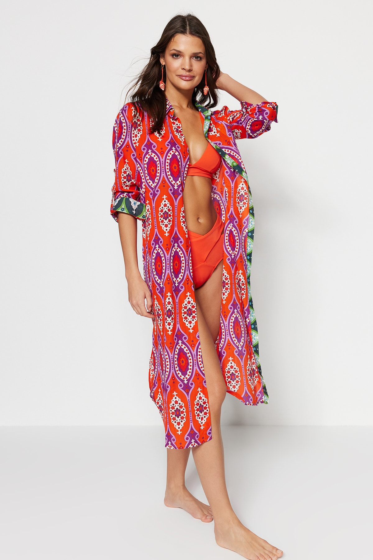 Damenkleid Trendyol Patterned