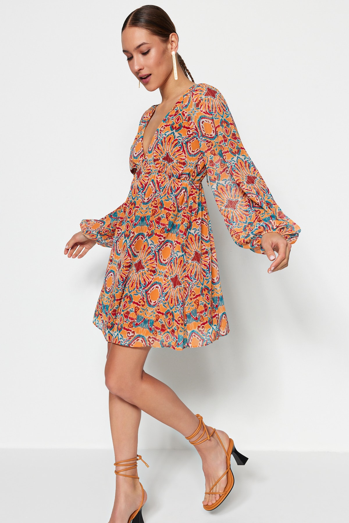 Damenkleid Trendyol Patterned