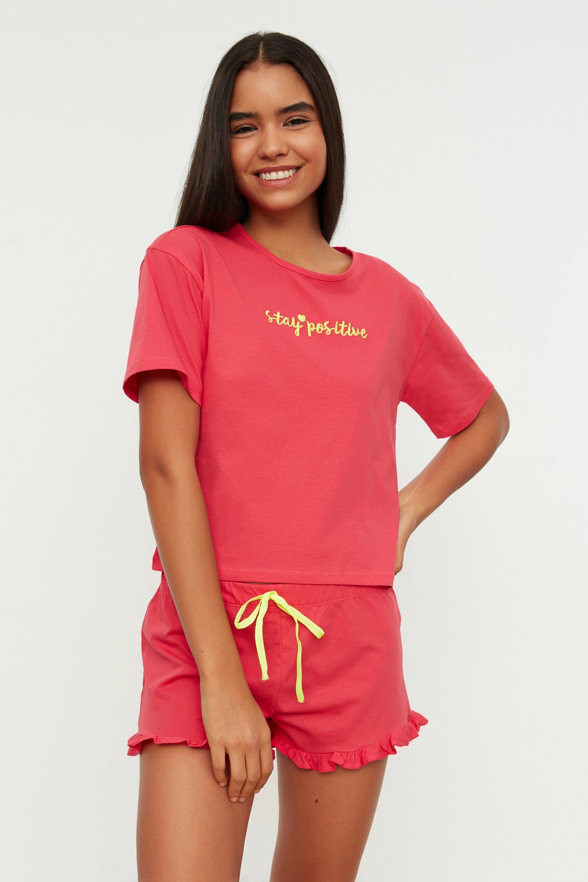 Damen Pyjama Trendyol Printed