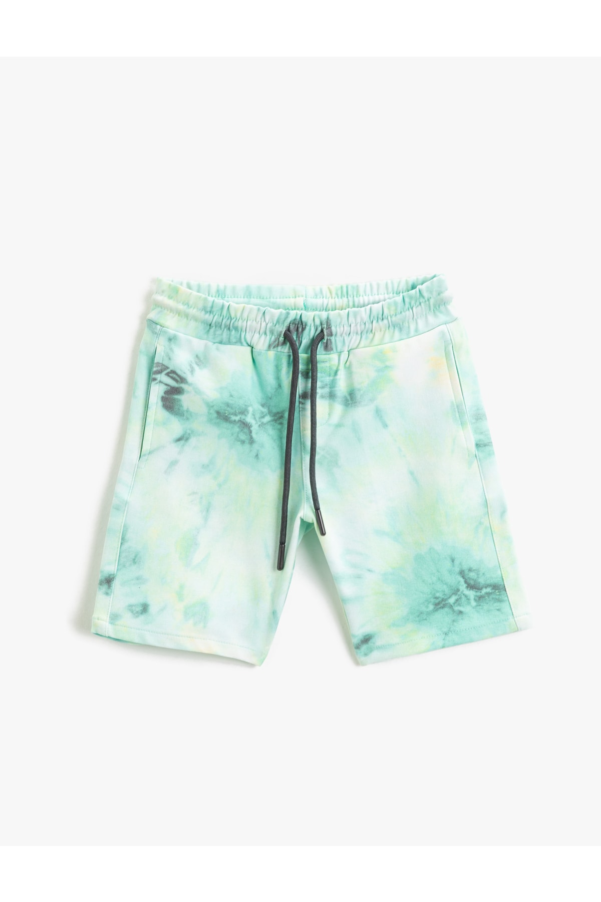 Koton Tie Waist Patterned Shorts With Pocket