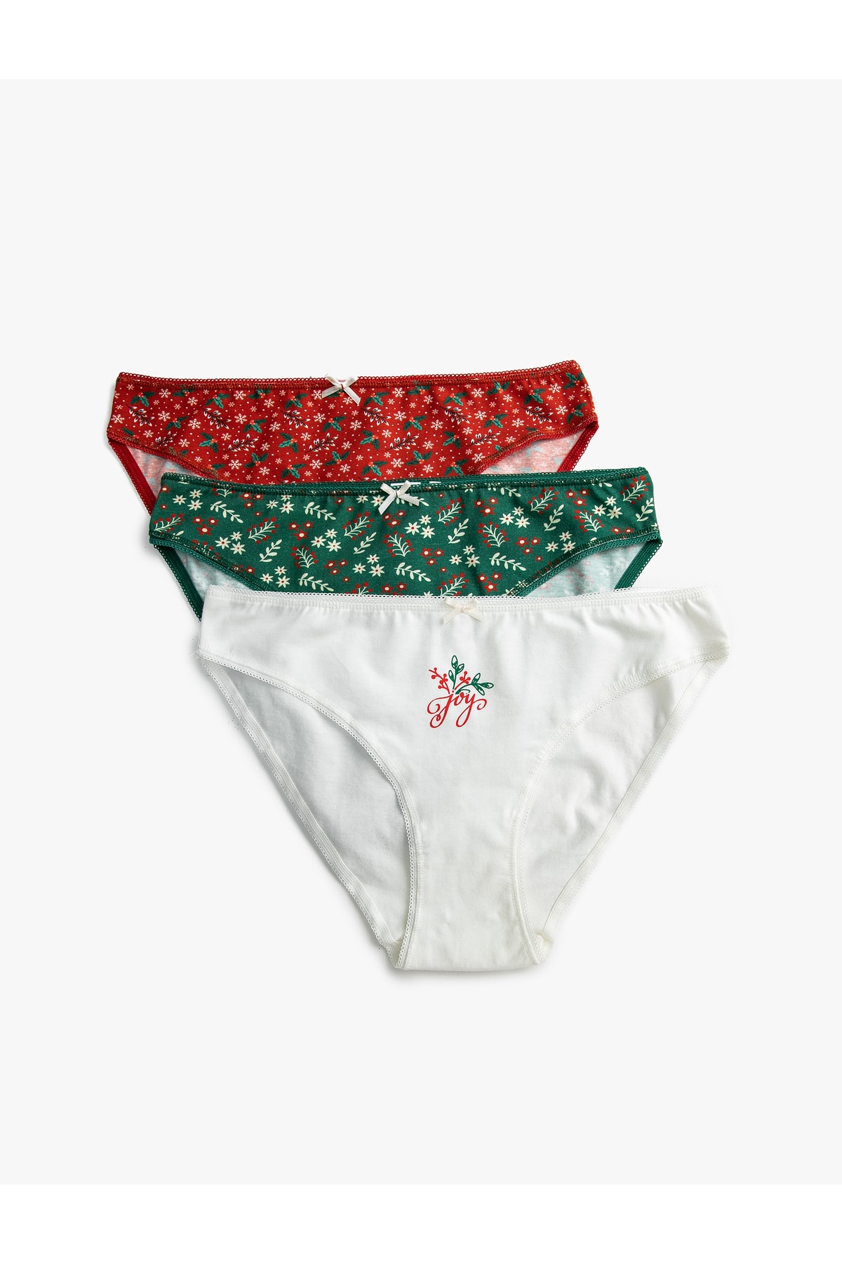 Koton 3-pack Briefs Patterned Panties