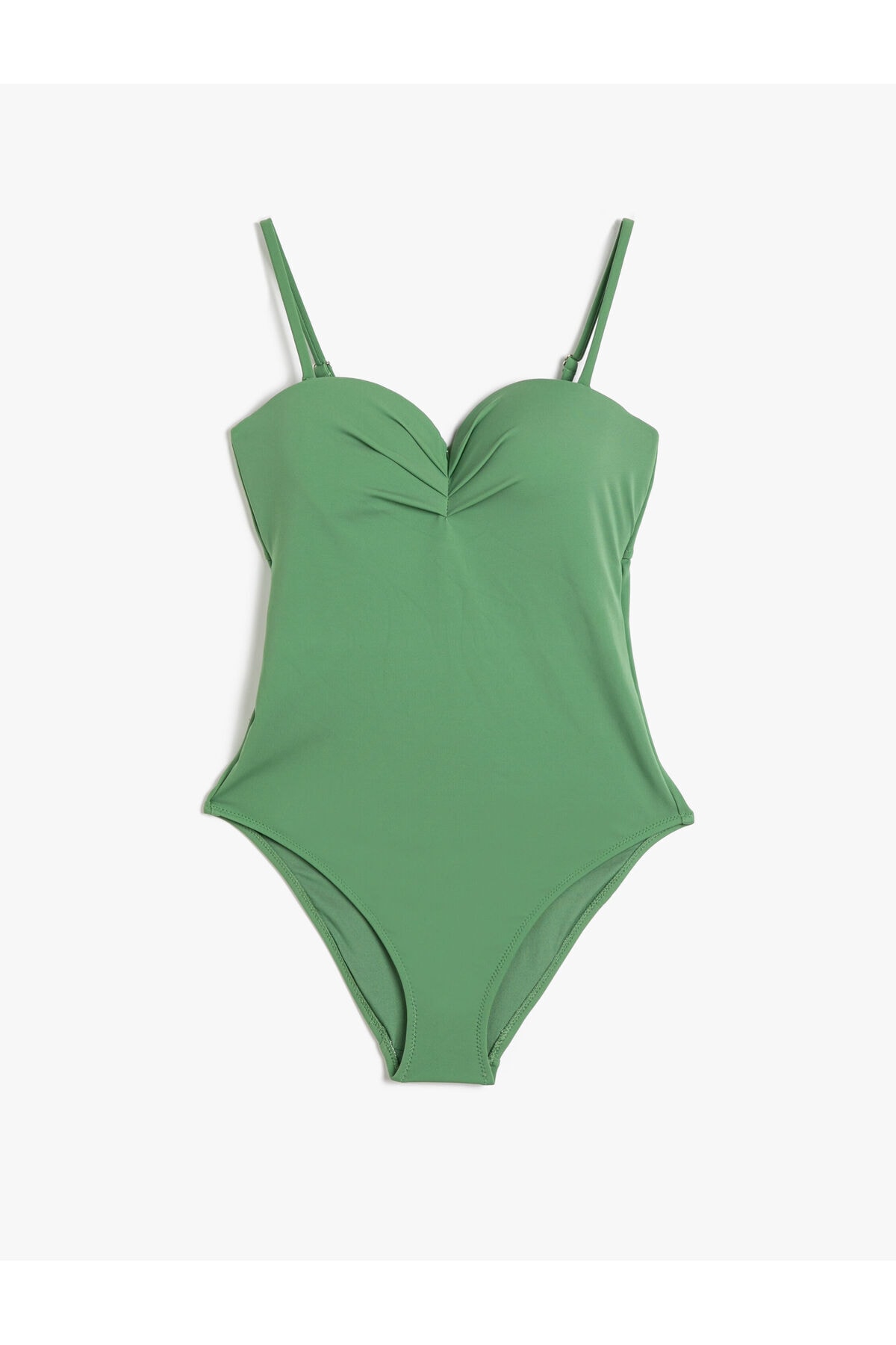 Koton Basic Swimwear Thin, Detachable Straps, Draped Underwire, Covered.