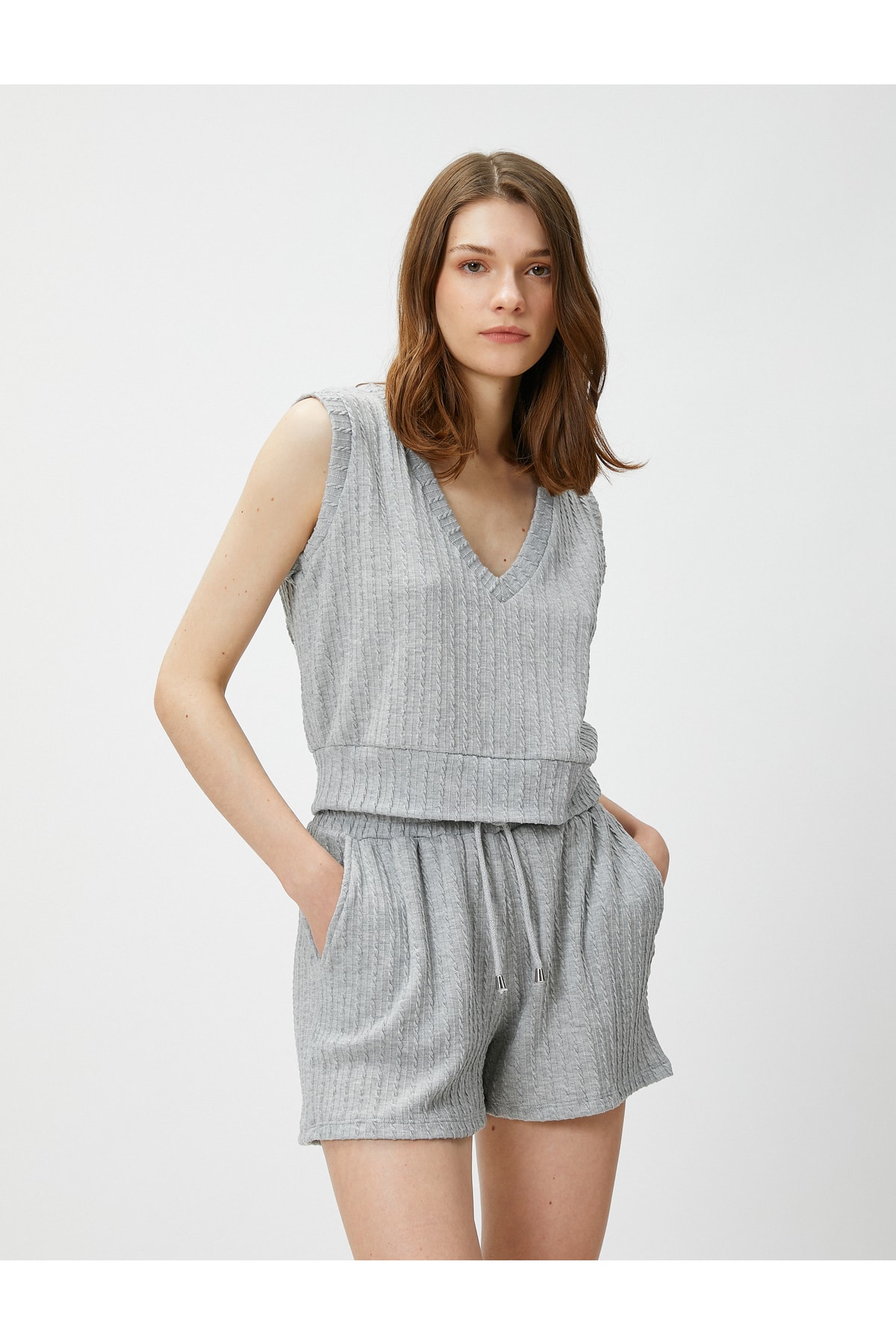 Koton Crop V Neck Undershirt