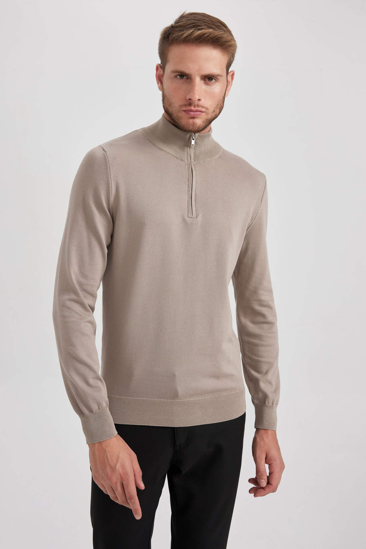 DEFACTO Slim Fit Half Turtleneck Pullover