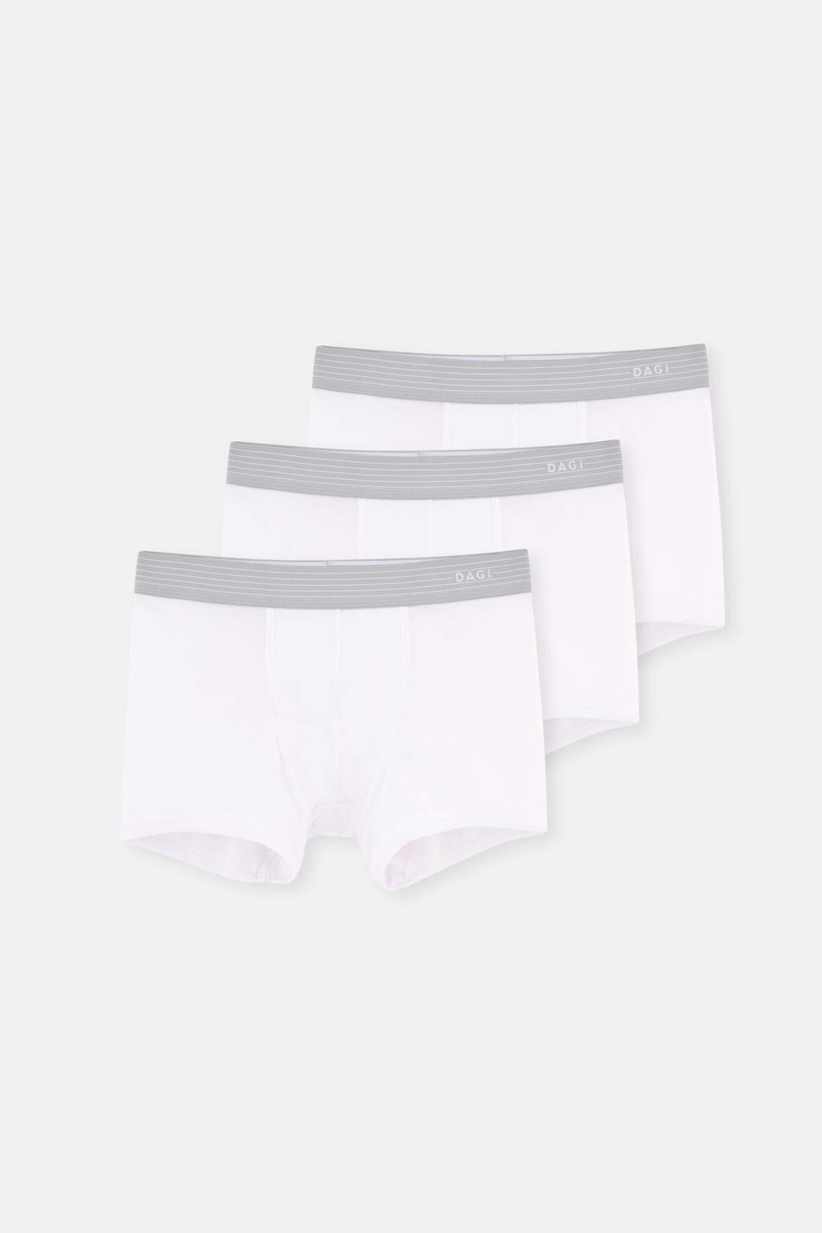 Dagi White Micro Modal 3-pack Boxer