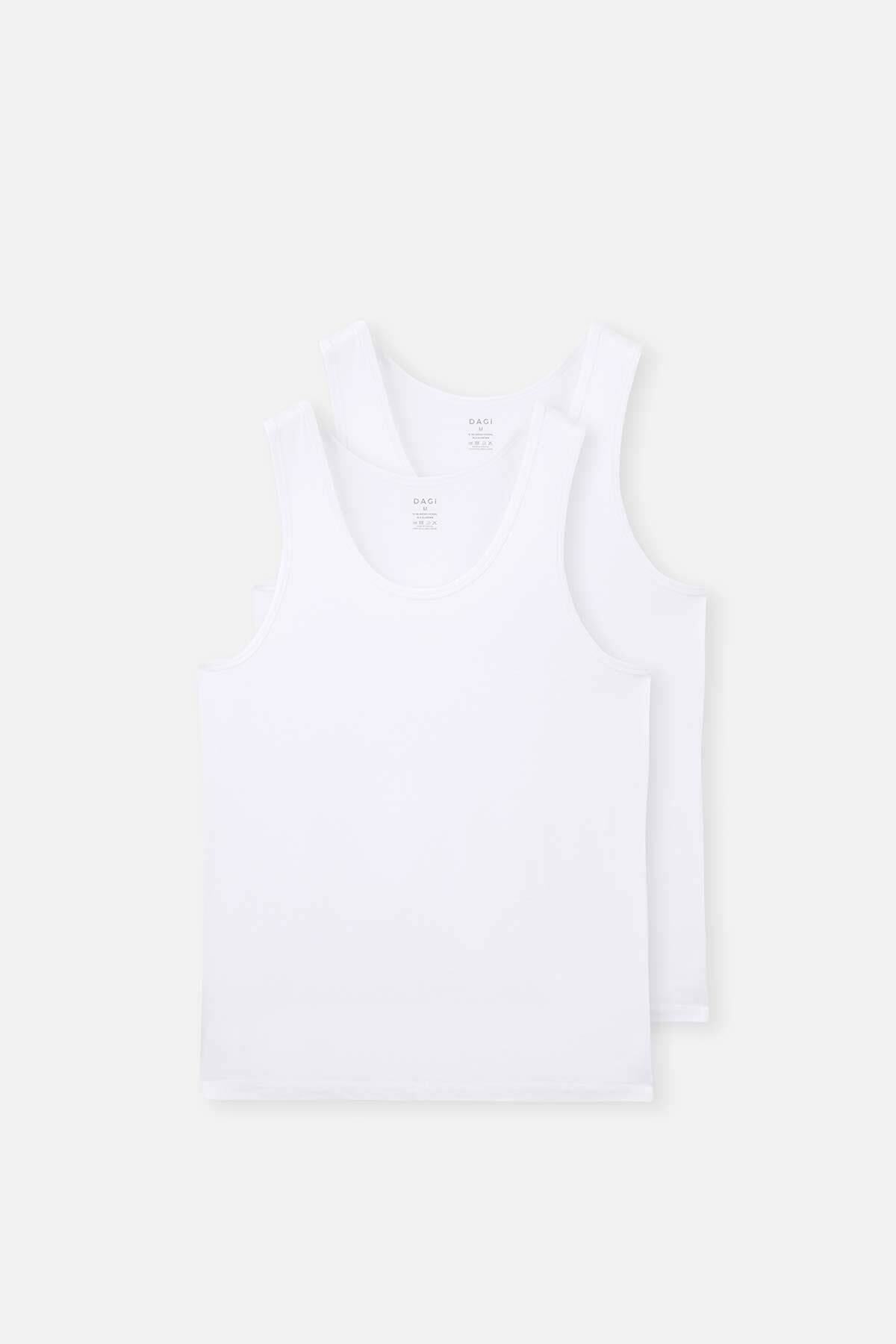 Dagi 2-Pack White Micro Modal Undershirt