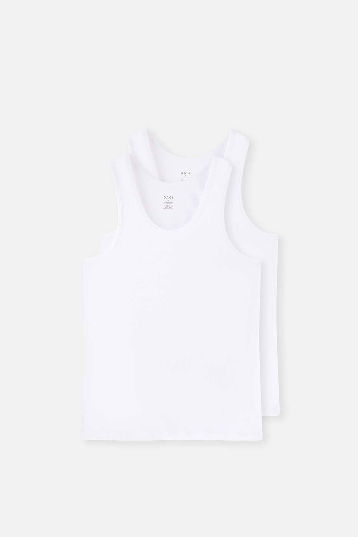 Dagi White Compact 2 Piece Undershirt