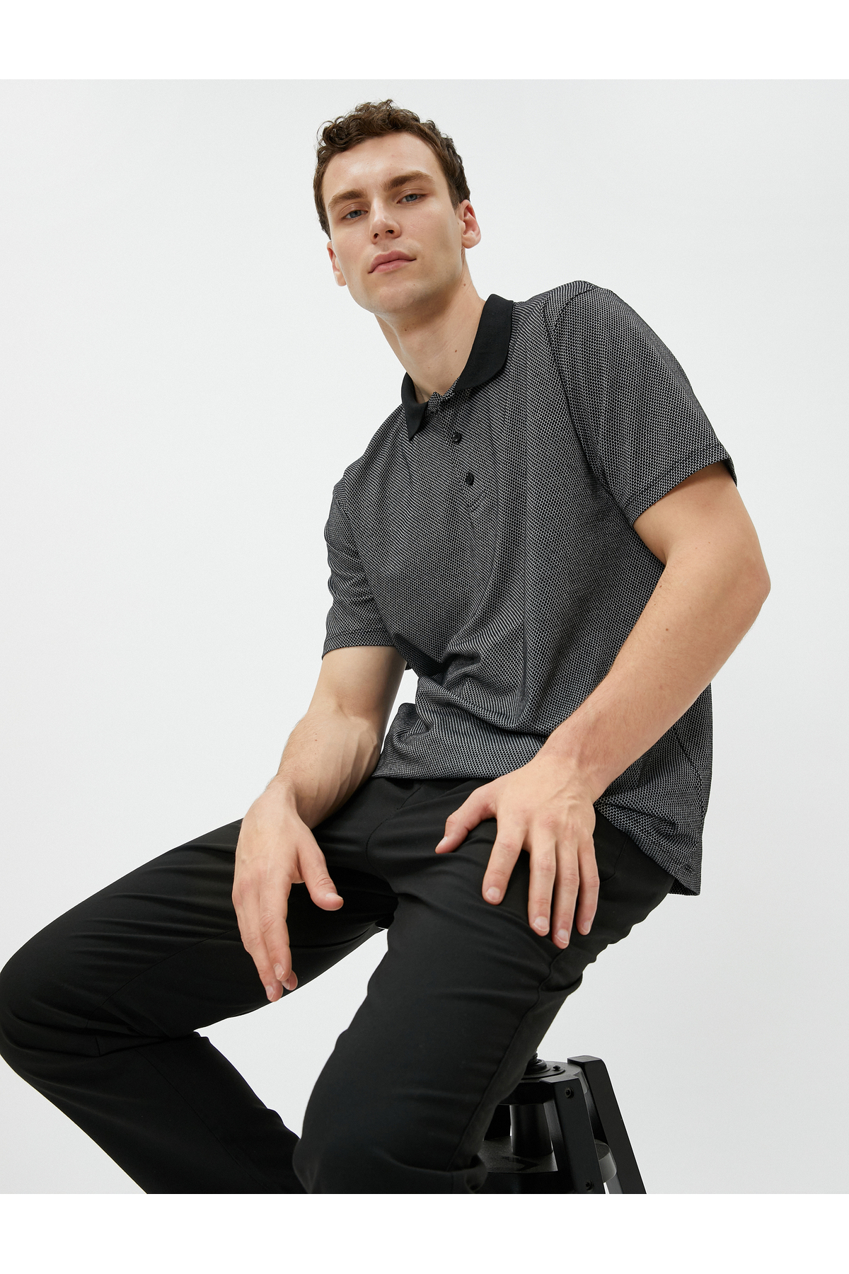 Koton Basic Polo T-Shirt Buttoned Short Sleeve
