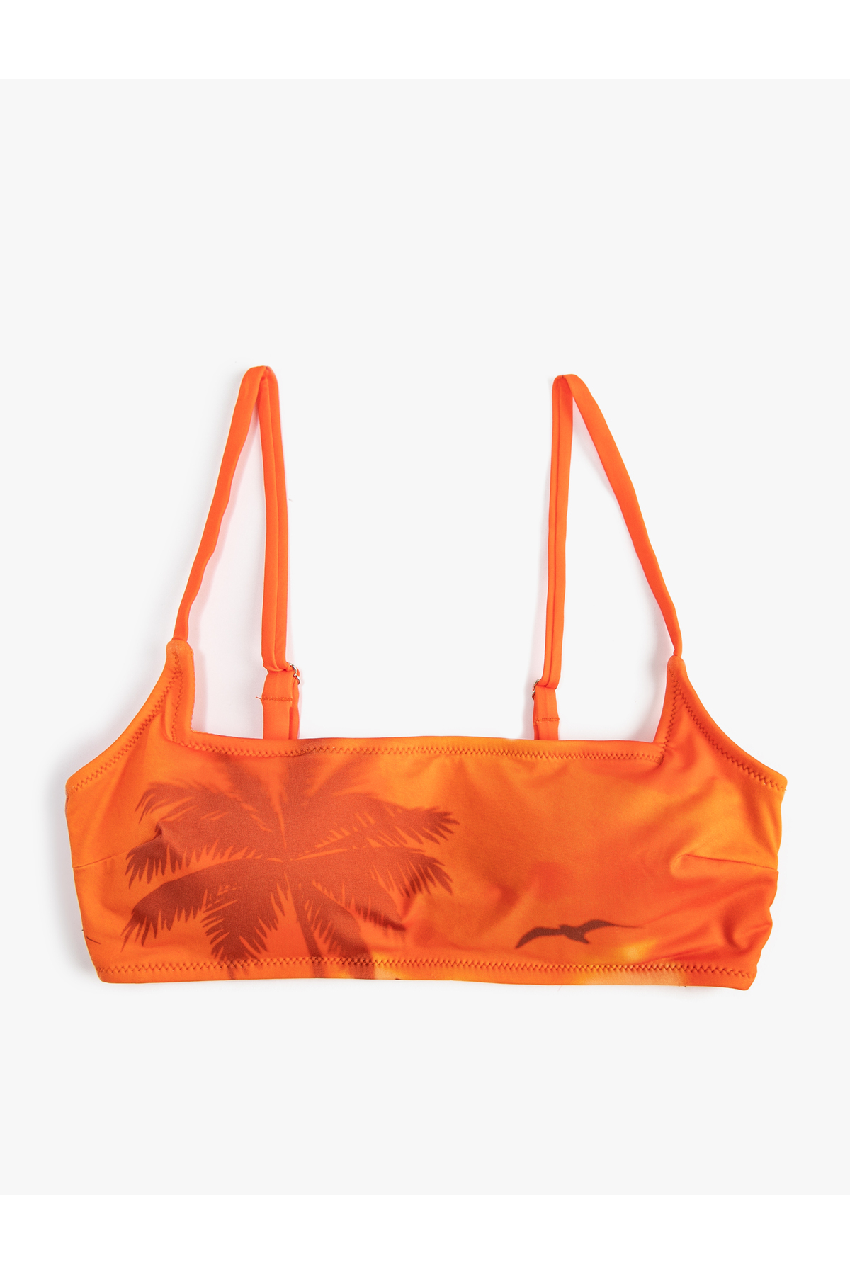 Koton Bikini Top Tropical Printed Thin Straps
