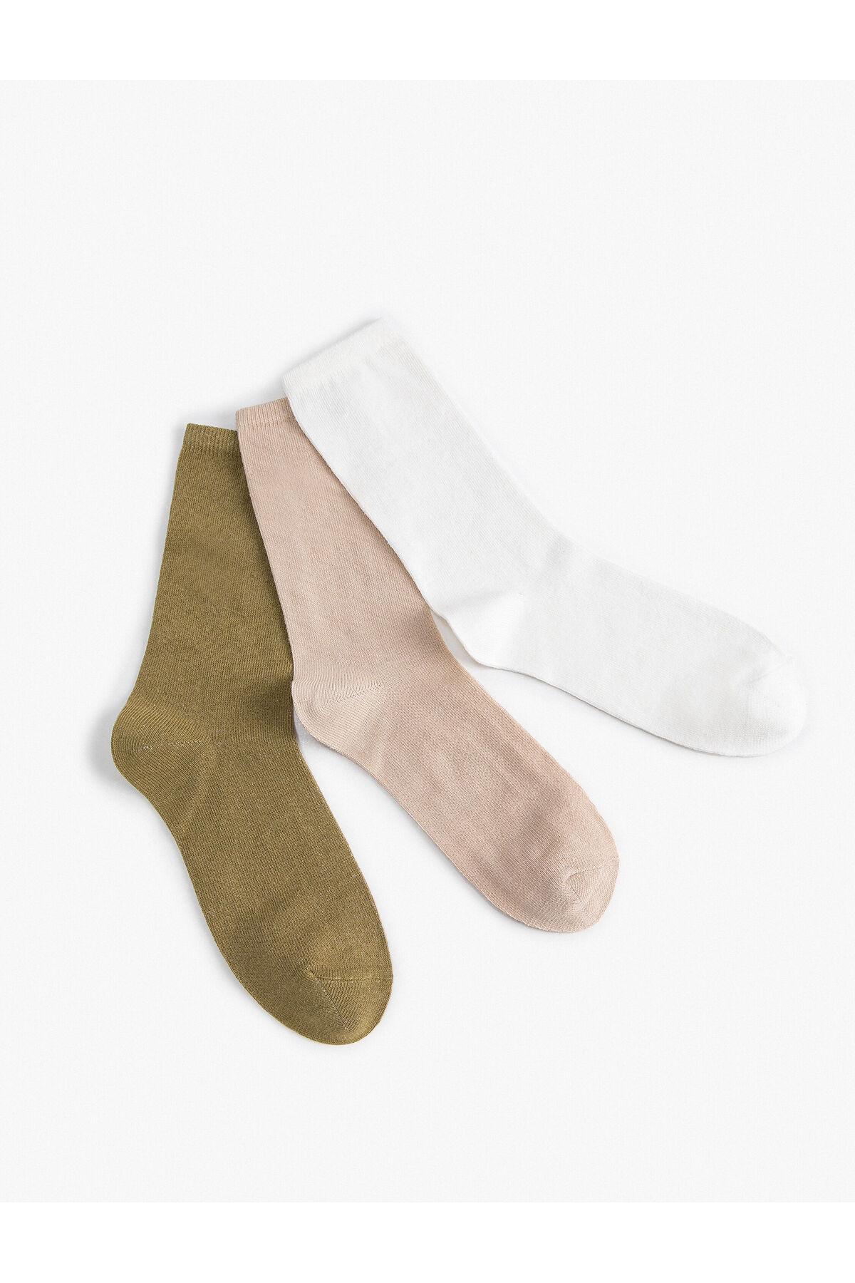 Koton 3-Piece Basic Socks Set Multicolored