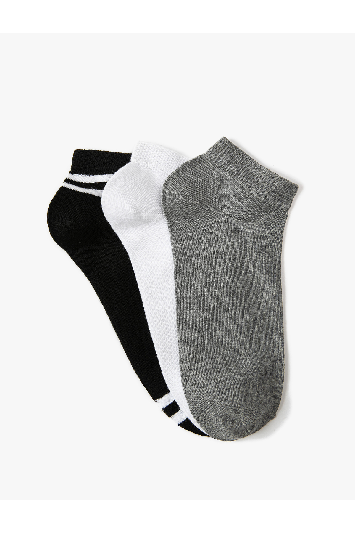 Koton Striped 3-Pack Booties Socks Set Multicolor