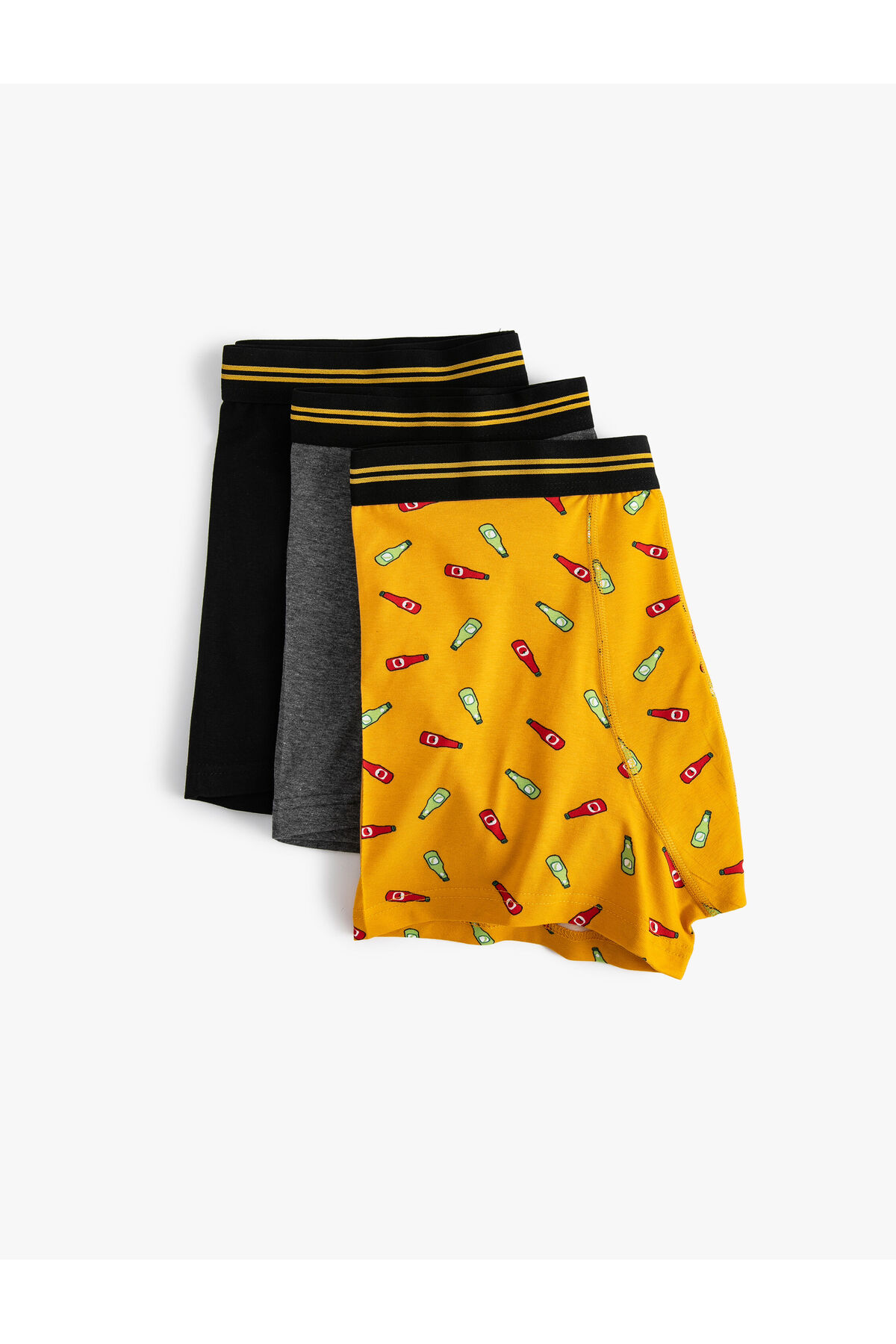 Koton 3-Pack Boxer Set, Multi-Colored Printed