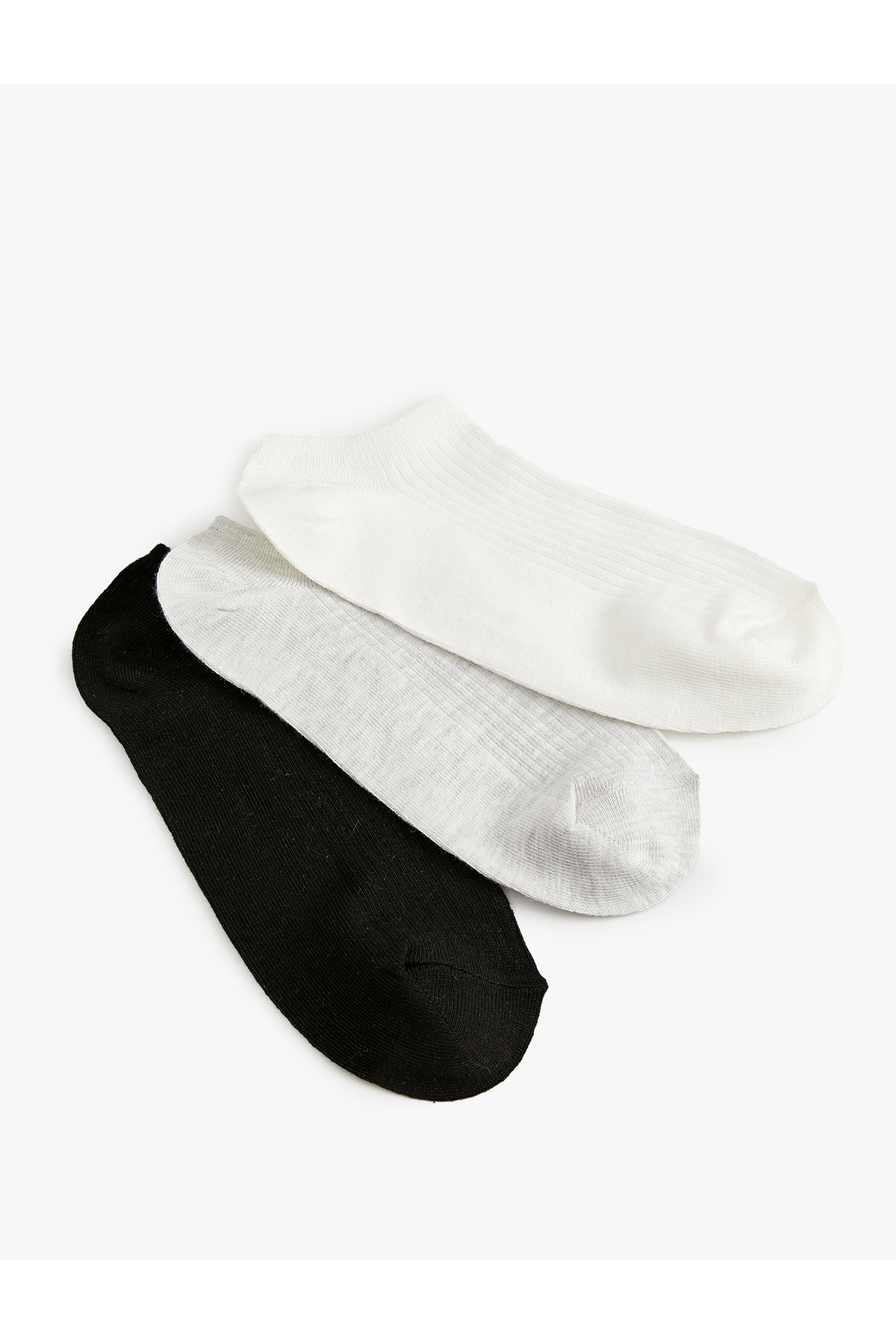 Koton 3-Piece Booties Socks Set Multicolor Textured