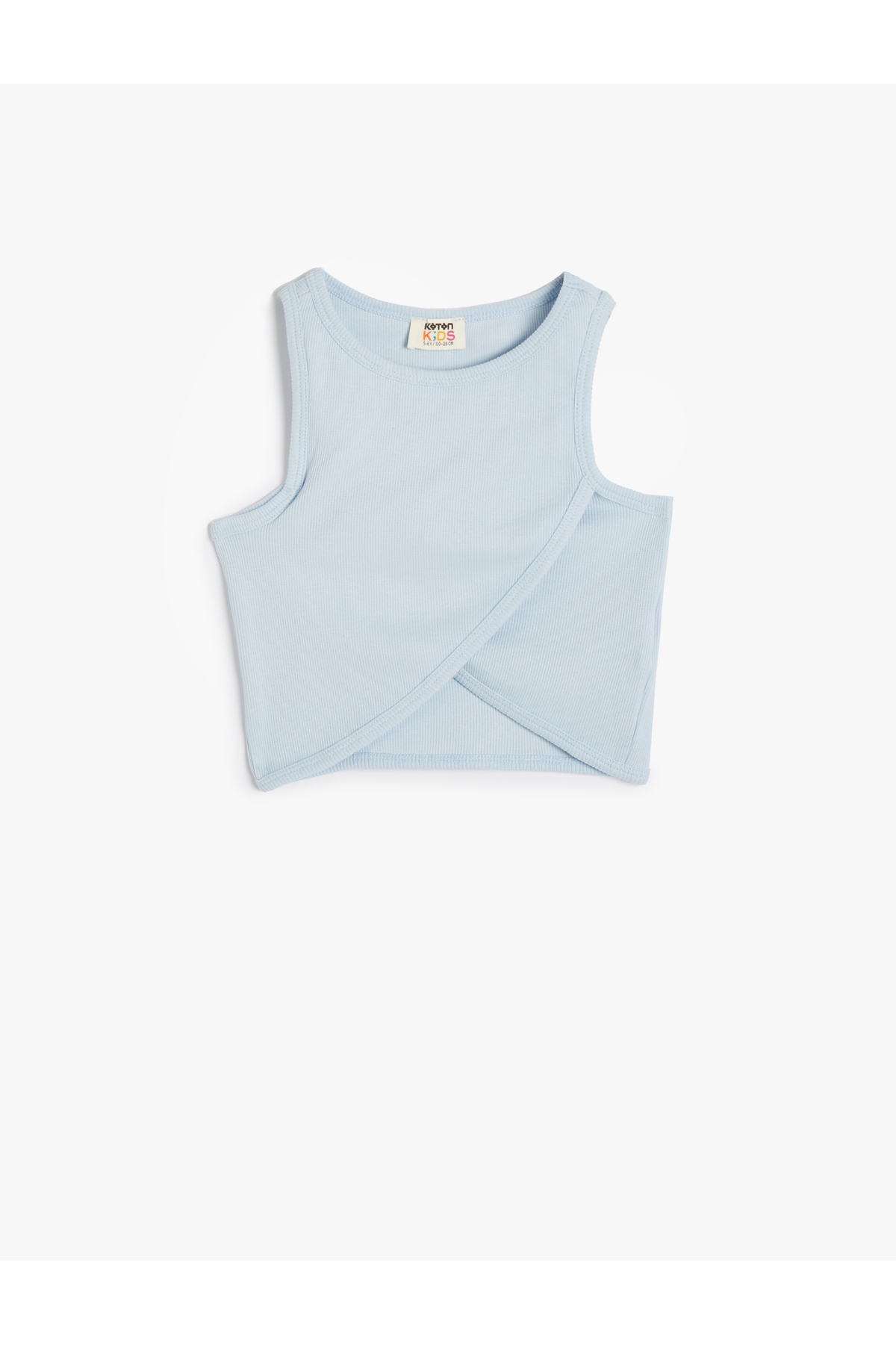 Koton Basic Undershirt Asymmetric Cut Round Neck