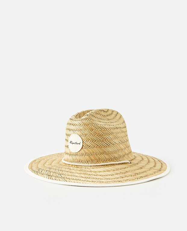 Klobouk Rip Curl SCRIPT STRAW SUN HAT Natural/Black