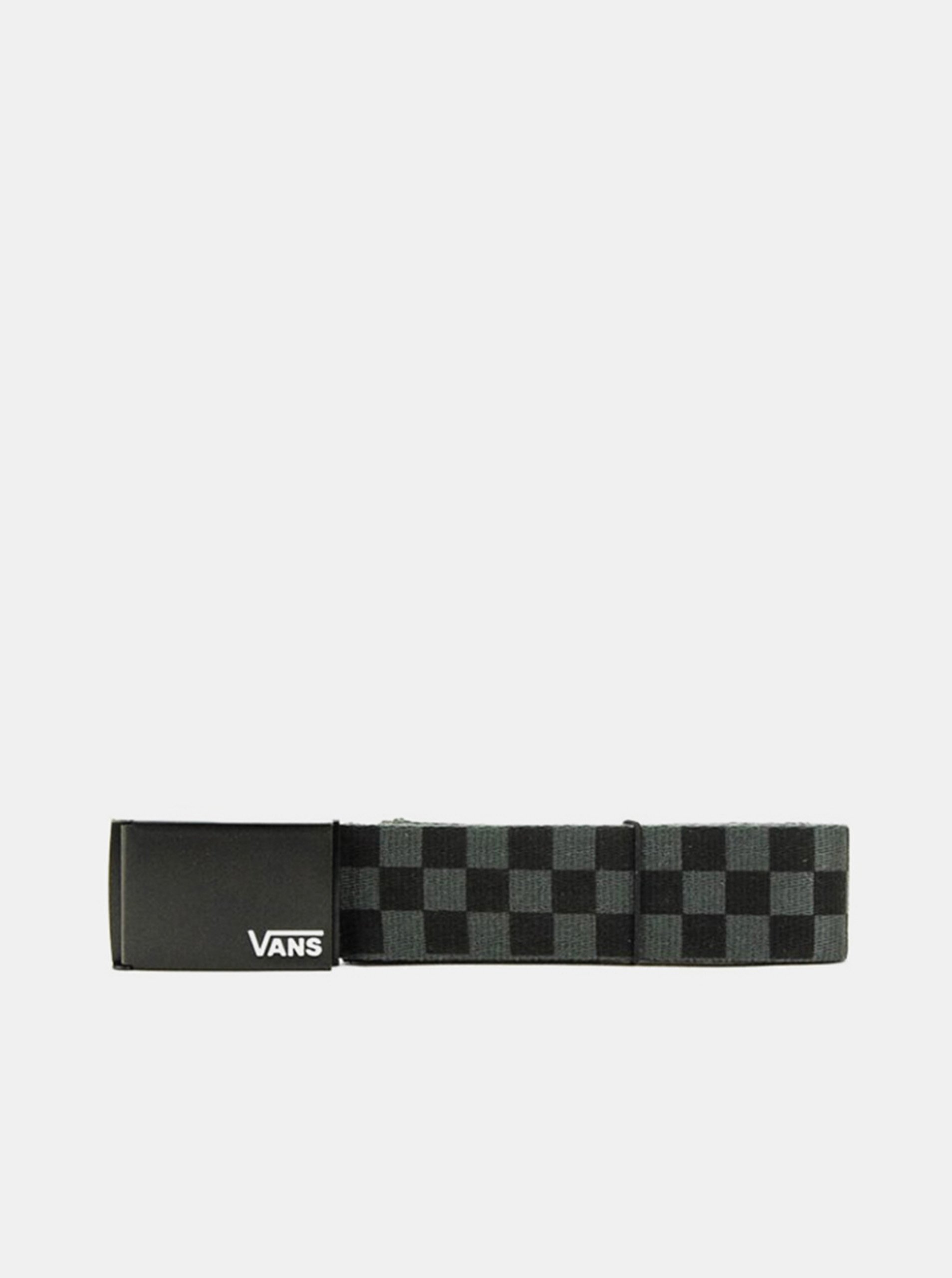 Black-Grey Men's Patterned Belt VANS Deppster II - Men