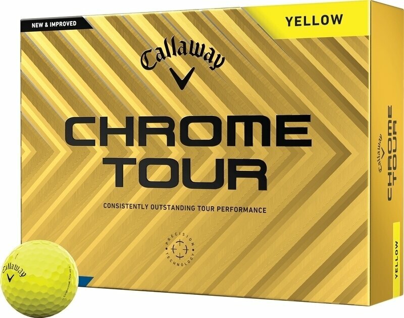 Callaway Chrome Tour Yellow Basic Golf Balls