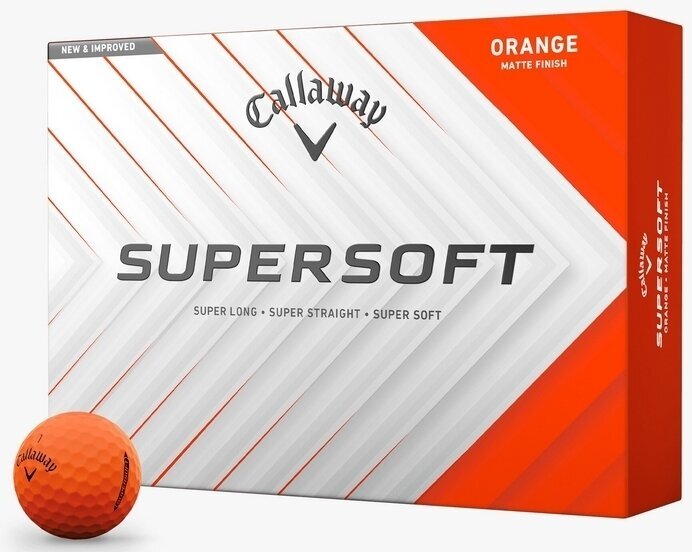 Callaway Supersoft 2025 Matte Orange Basic Golf Balls