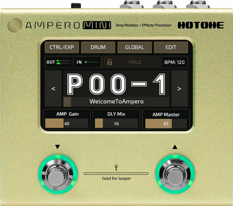 Hotone Ampero Mini Matcha Guitar Multi-effect