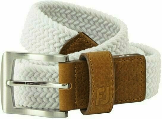 Footjoy Braided White Regular Belt