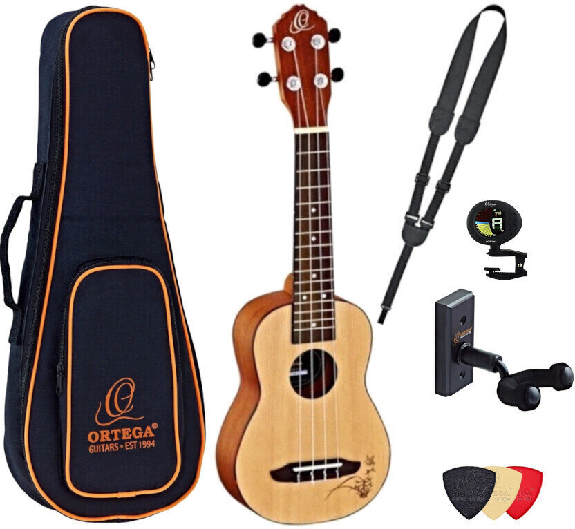 Ortega RU5-SO Deluxe SET Natural Soprano Ukulele