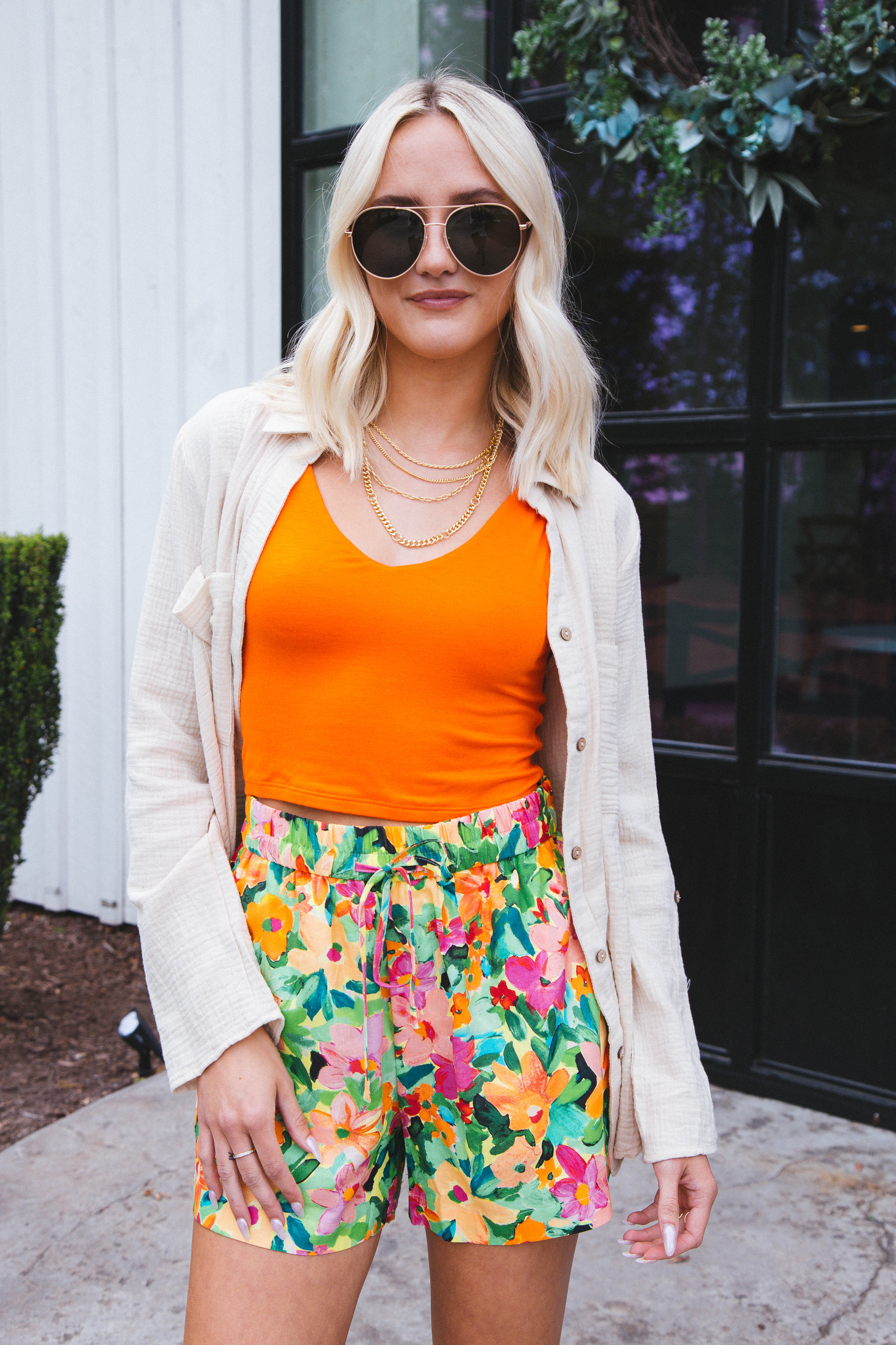 Fancy Floral Pull On Shorts Escape | Sanctuary