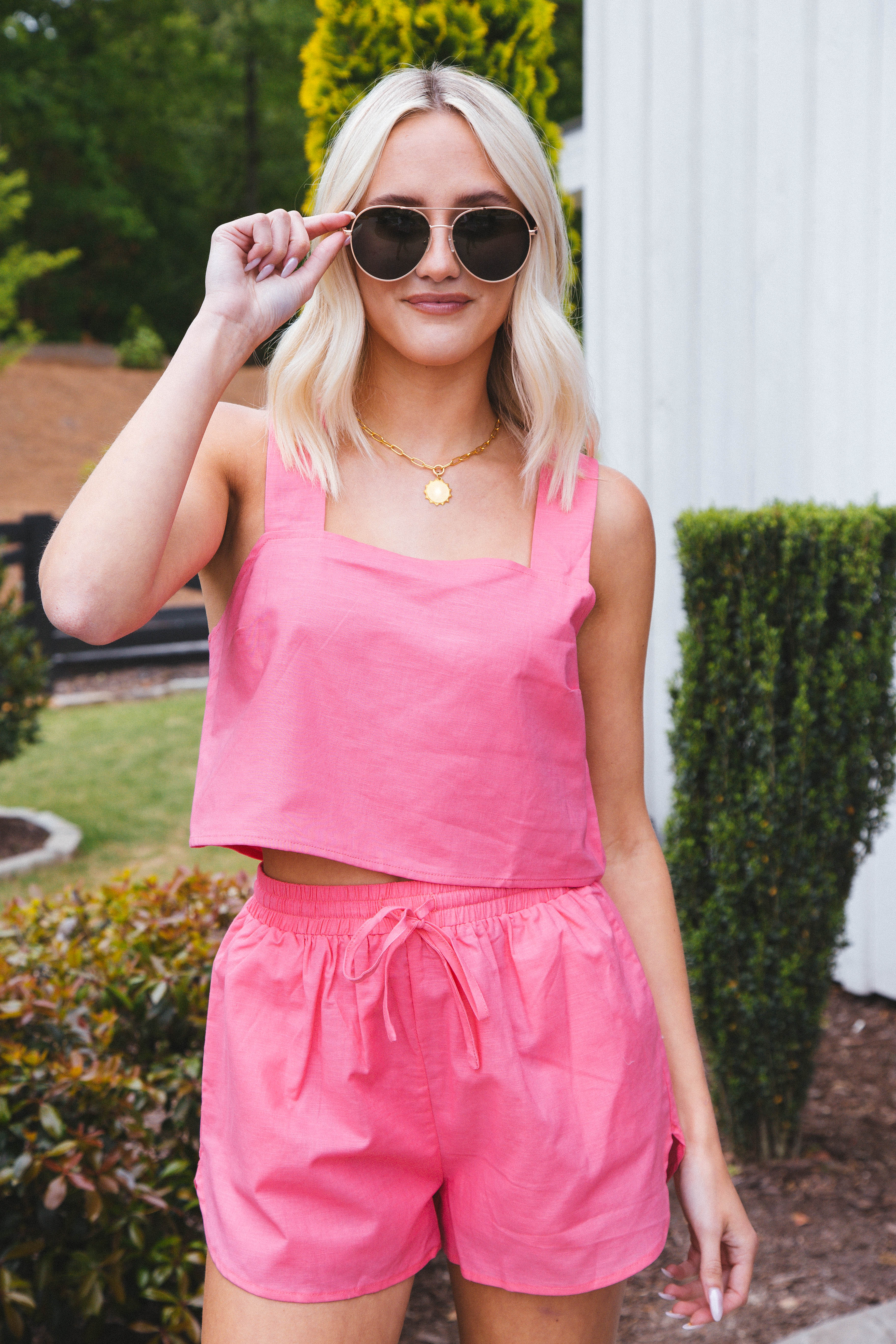 Nova Linen Top Pink Lemonade | Buddy Love