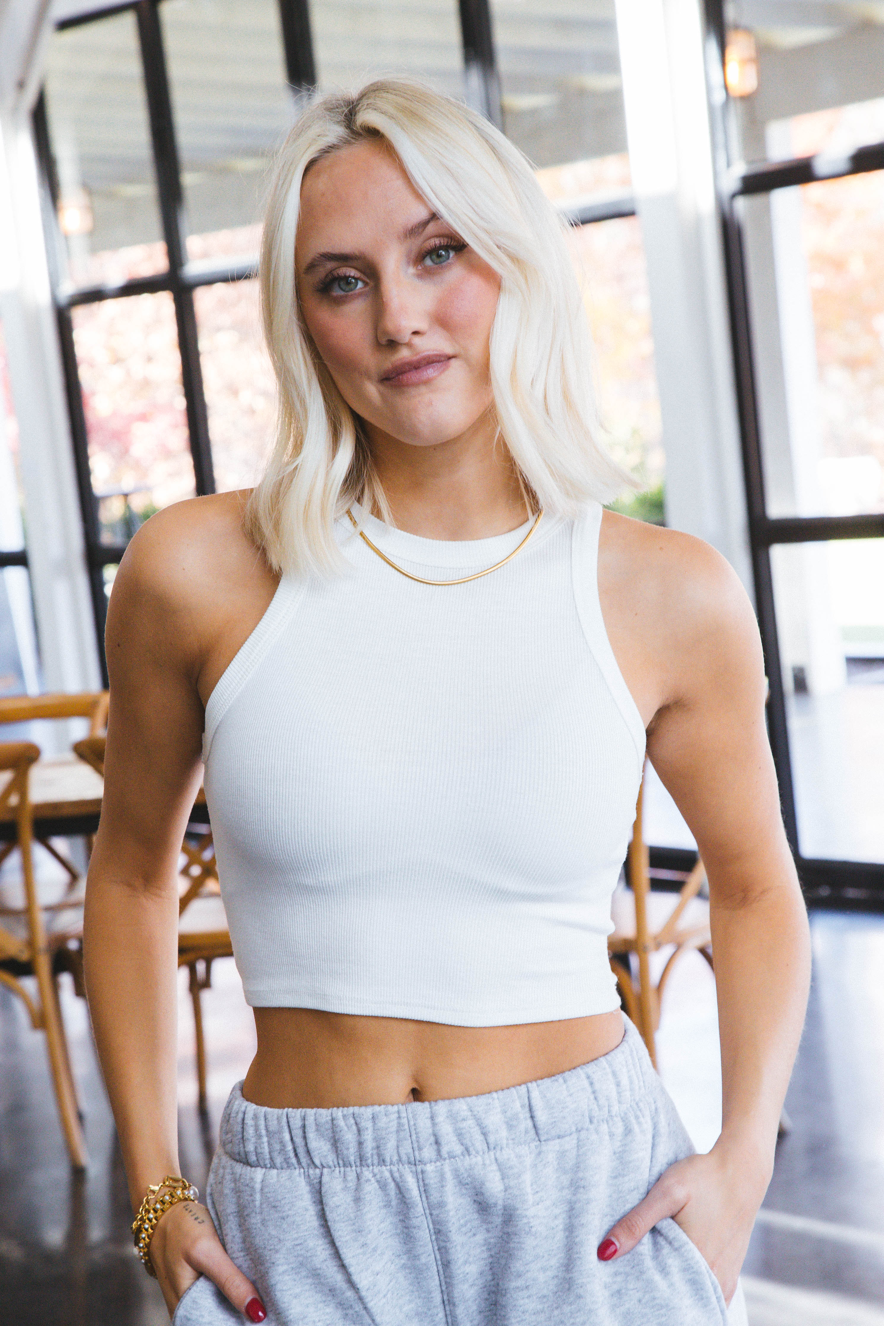 Kolbi Crop Top Ivory
