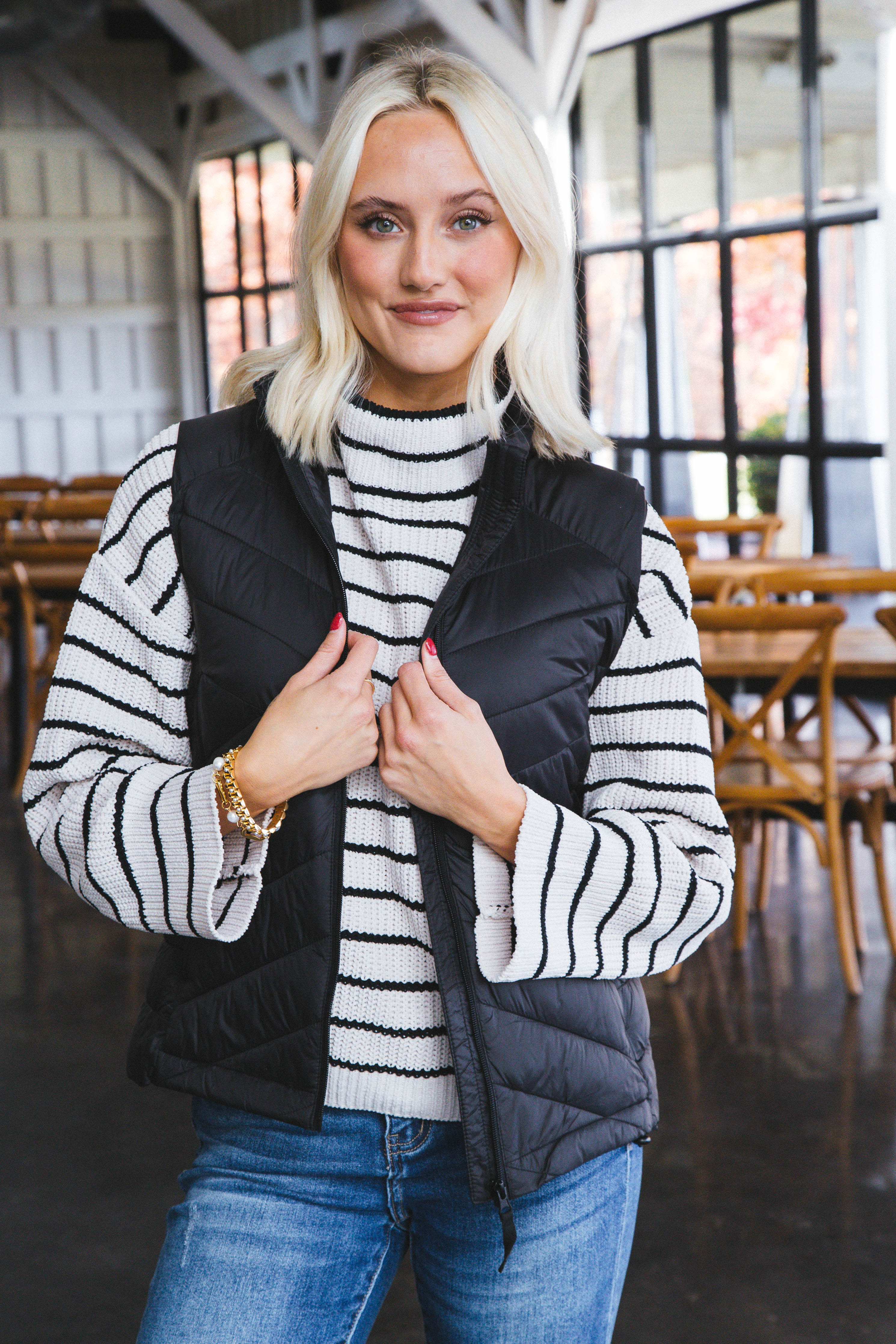 Azaria Puffer Vest Black