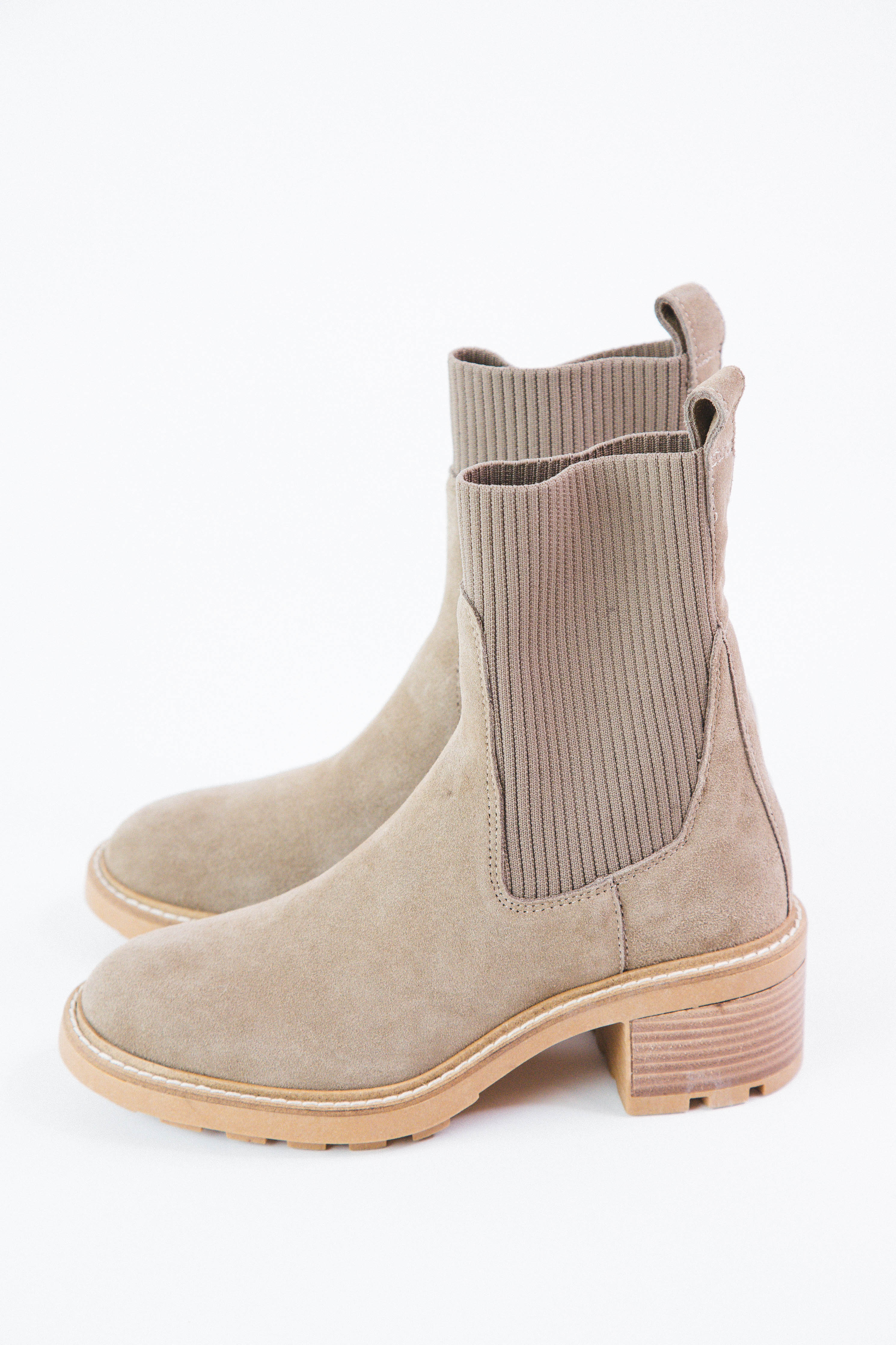 Kiley Pull On Chelsea Boot Taupe Suede | Steve Madden