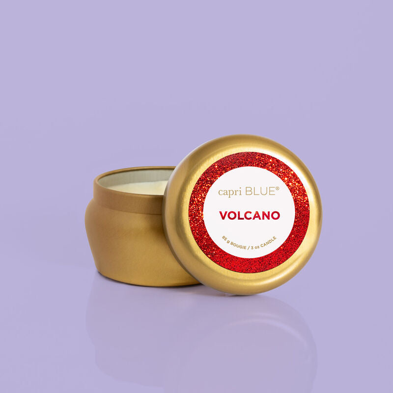 Glam Mini Tin Candle Volcano | Capri Blue
