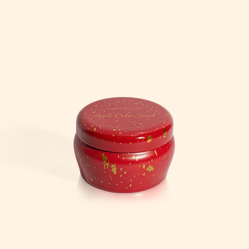 3oz Glimmer Mini Tin Candle Apple Cider | Capri Blue