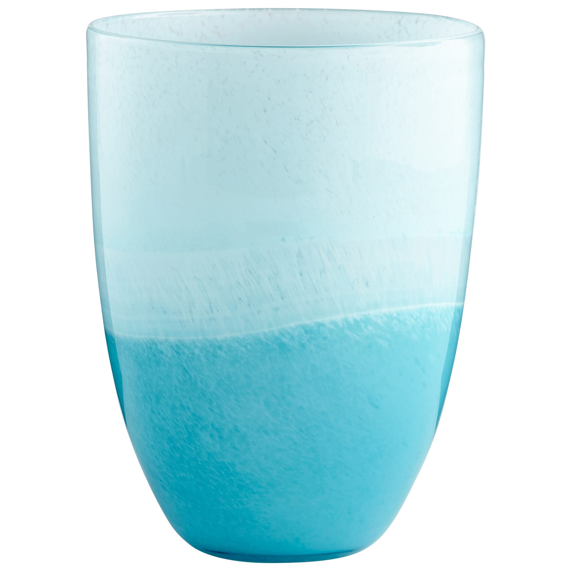 Small Devotion Vase in Sky Blue And White