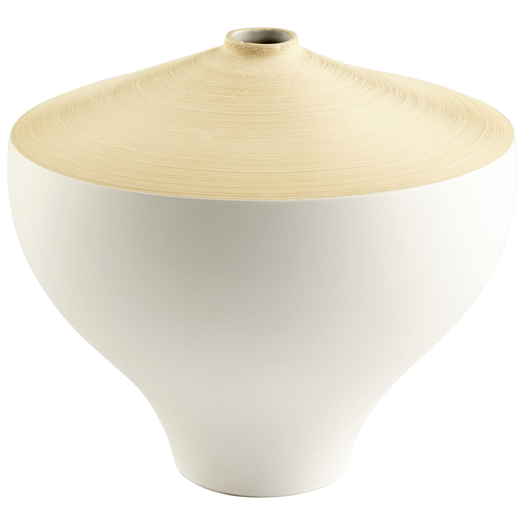 Medium Inez Vase in Matte White