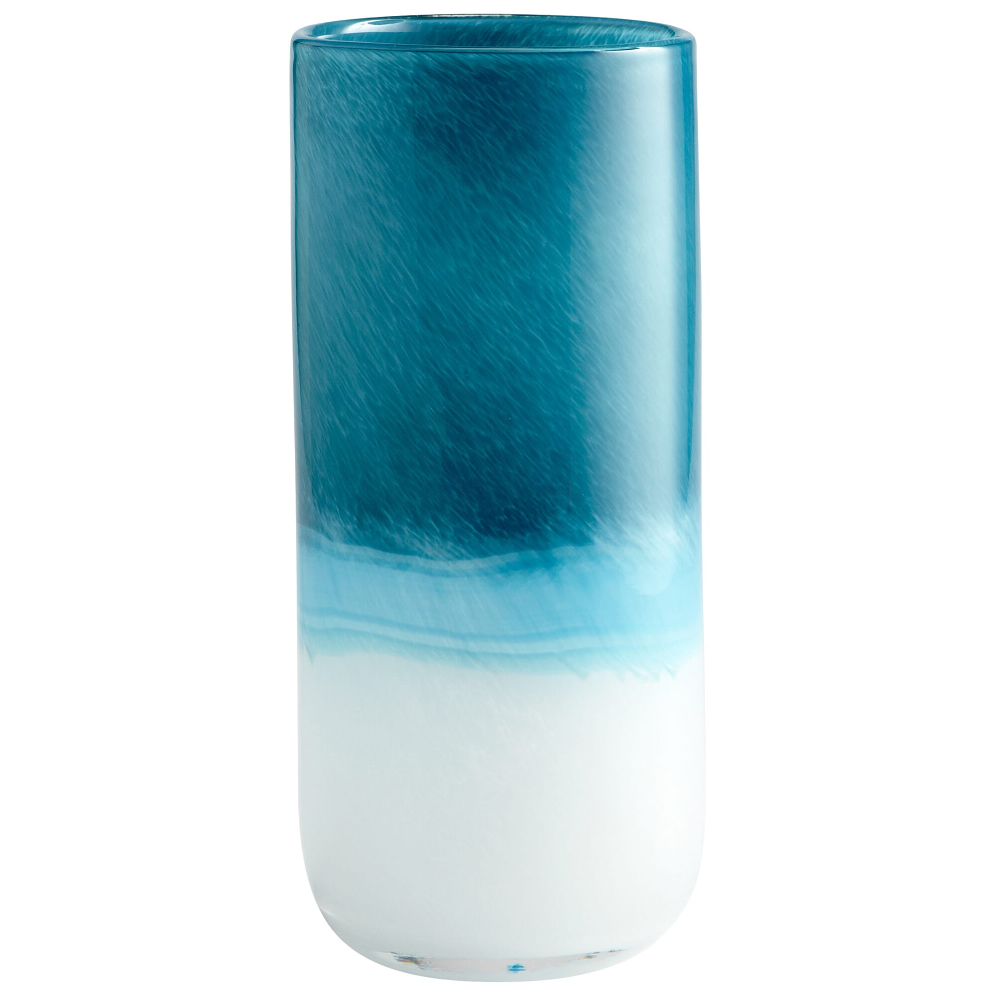 Medium Turquoise Cloud Vase in Blue And White