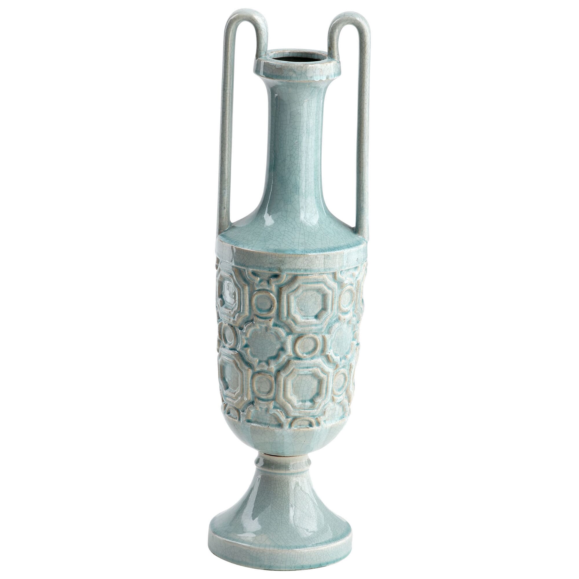 Small August Sky Vase in Teal