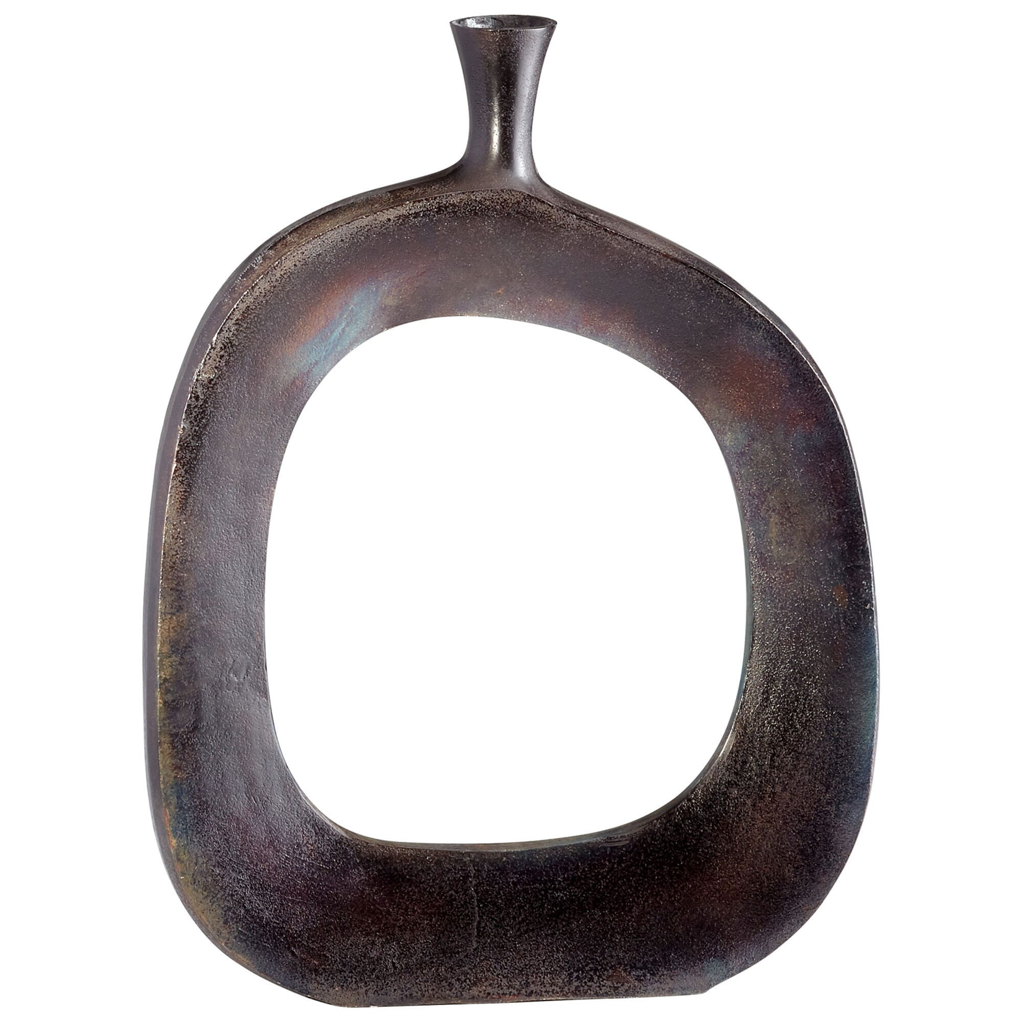 Small Serres Vase in Burnished Copper
