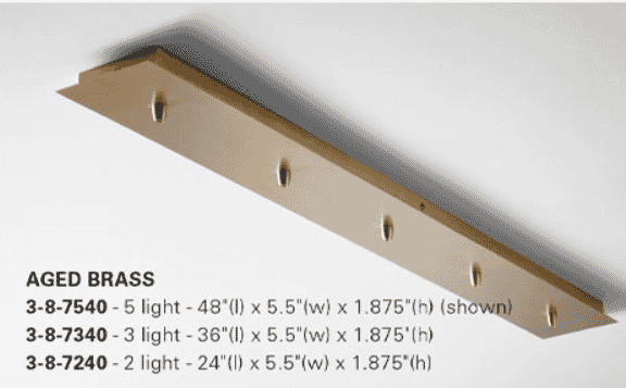 Canopy Kit in Aged Brass