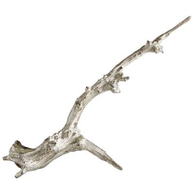 Drifting Silver Sculpture -V in Silver Leaf