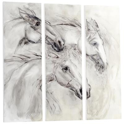 Galloping Wall Art in White