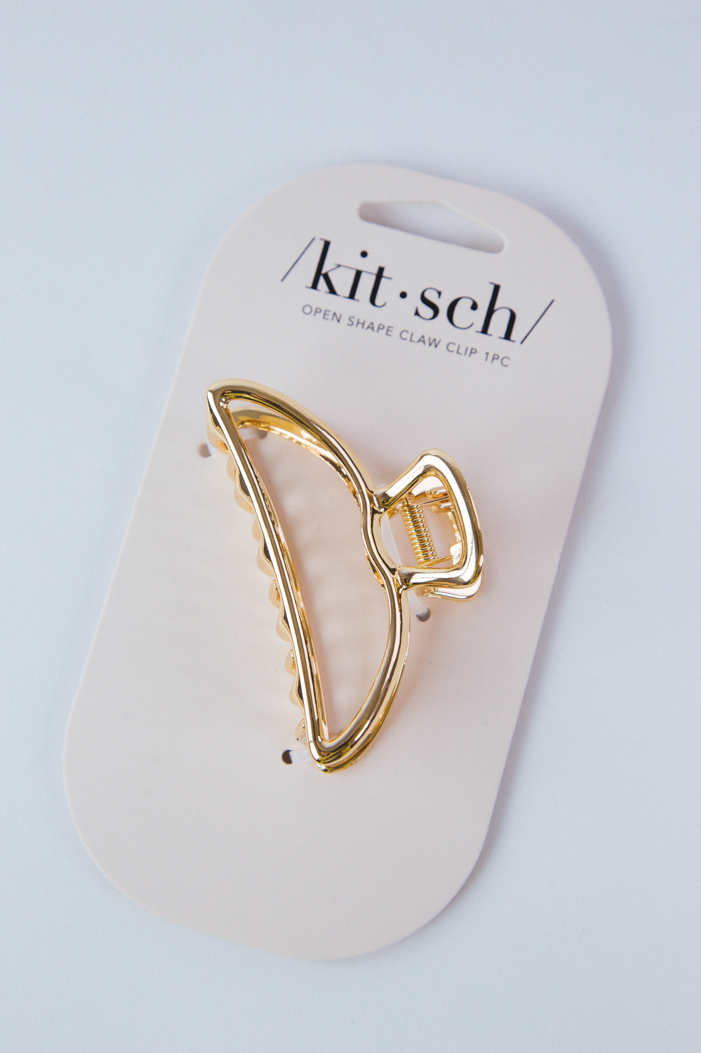 Open Shape Claw Clip Gold | Kitsch