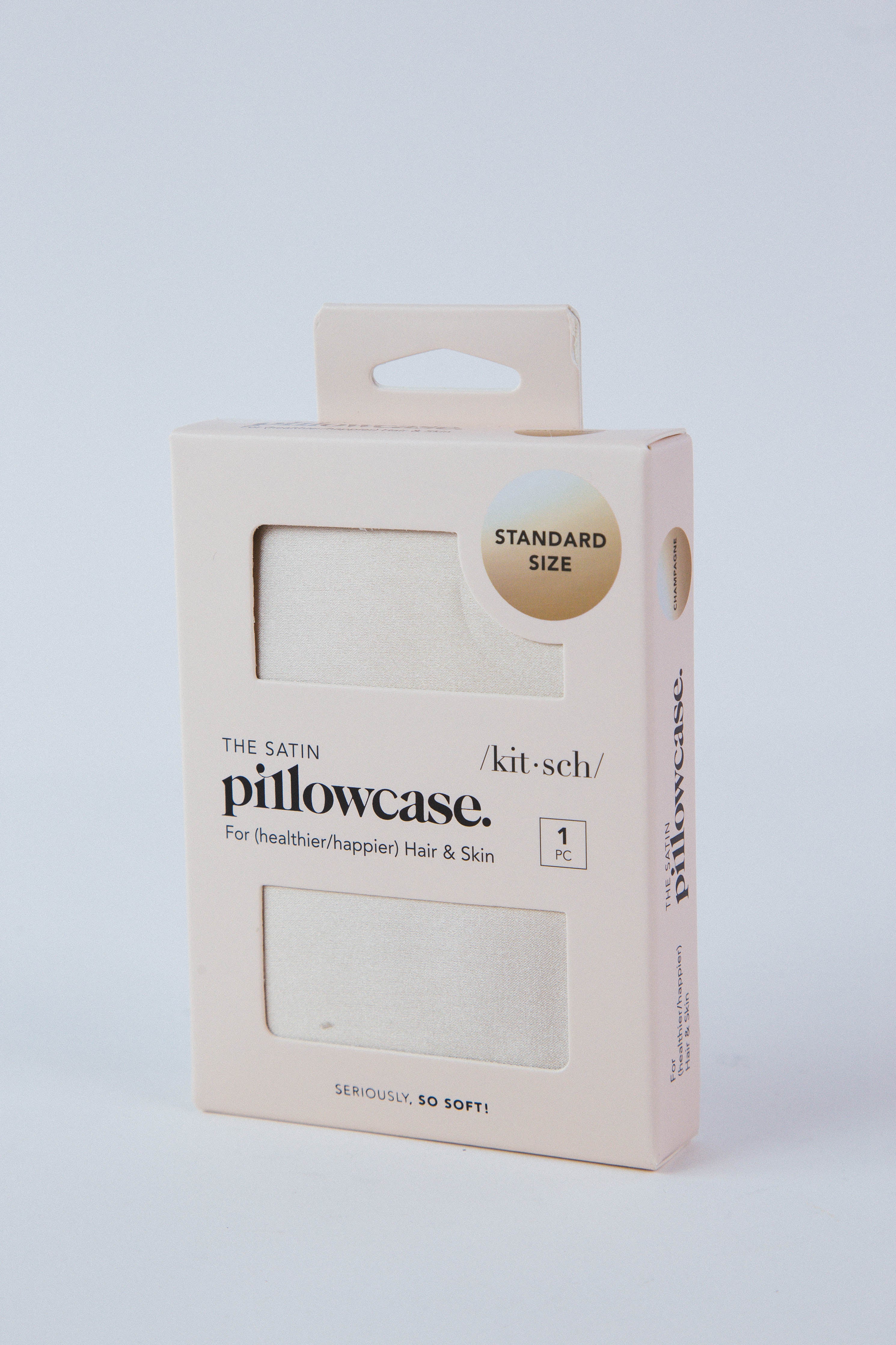 Satin Standard Pillowcase Champagne | Kitsch