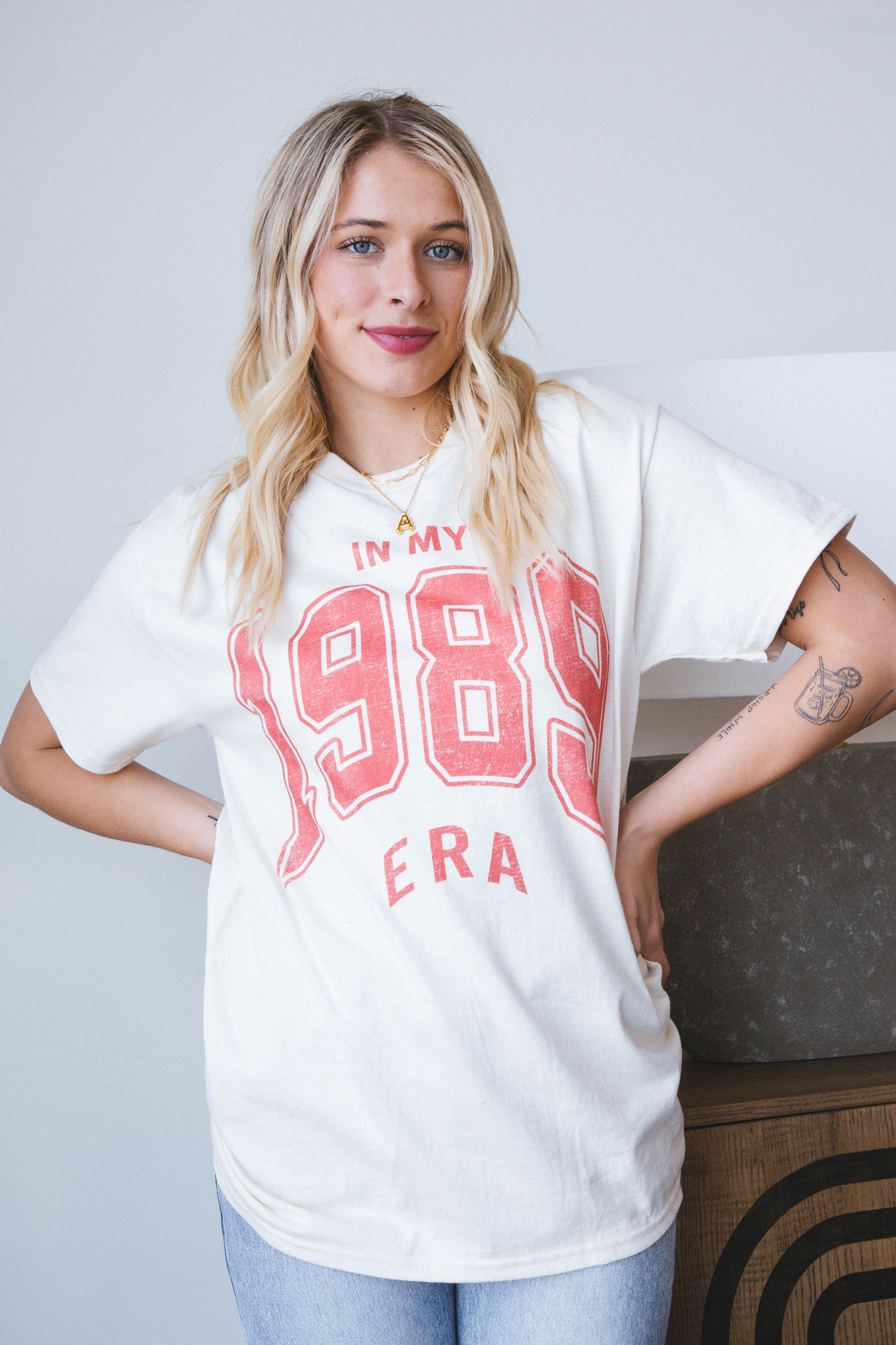 1989 Era Oversized Tee Ivory